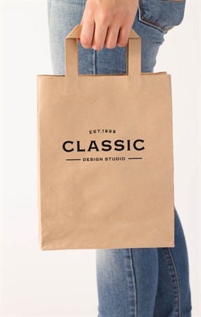 牛皮纸手提袋样机模板